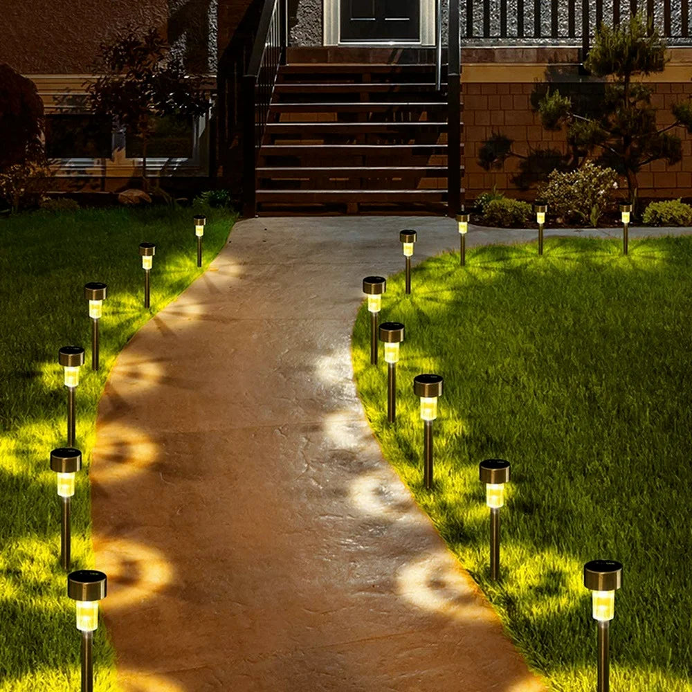 Outdoor Solar Lights Garden Lights Solar Powered Lamp Lantern Waterproof Landscape Lighting Pathway Yard Lawn Garden Decoration