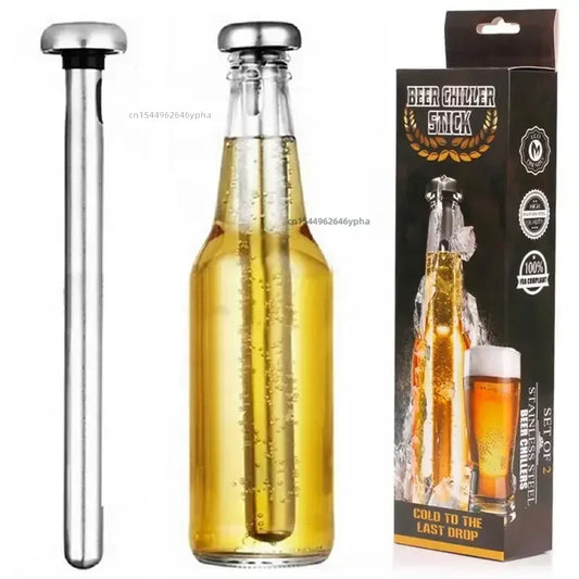 Portable Stainless Steel Professional Beer Chiller Stick Beer Chiller Stick Beverage Cooling Ice Cooler Beer Kitchen Party Tools