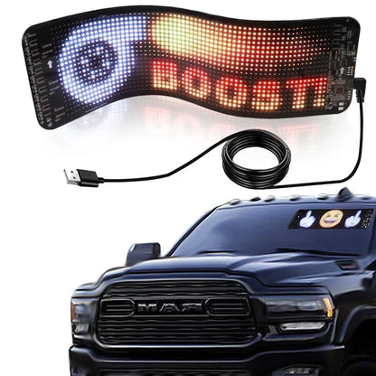 LED Matrix Pixel Panel ,USB 5V Flexible Addressable RGB Pattern Graffiti Scrolling Text Animation Display Car Shop,Bluetooth APP