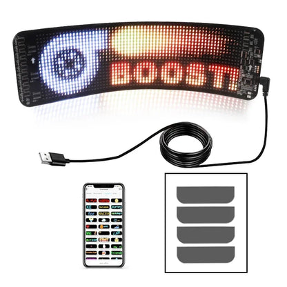 LED Matrix Pixel Panel ,USB 5V Flexible Addressable RGB Pattern Graffiti Scrolling Text Animation Display Car Shop,Bluetooth APP