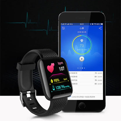 116 Plus Men's Smart Watch Fitness Tracker Heart Rate Monitor Waterproof Sports Smartwatch for Men Women PK Y68 D20 2023 Watches