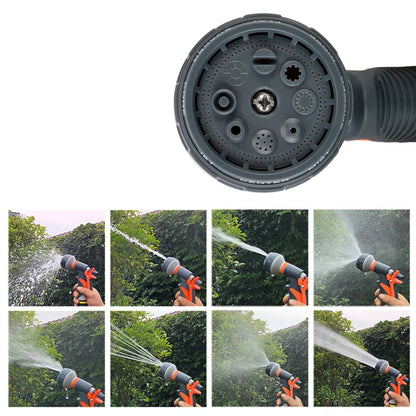 Hand-held Lawn Spray Watering 8 Spray Modes Hose Sprinkle Nozzle High Pressure Water Gun Multifunction For Garden Washing Car